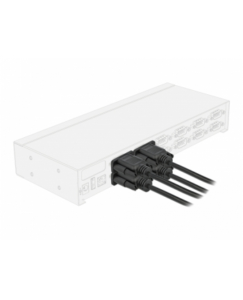 D-ELOCK Serial Cable RS-232 Sub-D9 male to female with narrow plug housing 2m nr 2