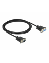 D-ELOCK Serial Cable RS-232 Sub-D9 male to female with narrow plug housing 2m - nr 3