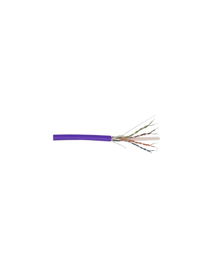 DIGITUS CAT 6 F-UTP installation cable raw length 305m drum AWG 23/1 LSZH-1 simplex color purple główny