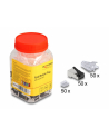 D-ELOCK RJ45 Modular Plug with robust latch Cat.6 and bend protection boots 50 pcs set - nr 1