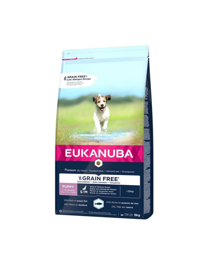 (wersja europejska)KANUBA grain free Puppy small medium breed Ocean Fish 3KG główny