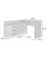 top e shop Biurko narożne + komoda DANY 120x50xH76 biały - nr 8