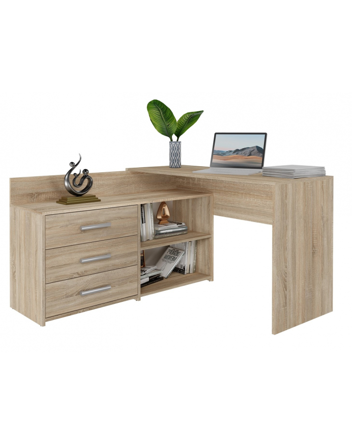 top e shop Biurko narożne + komoda DANY 120x50xH76 sonoma główny