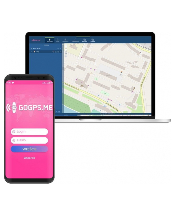 GoGPS Smartwatch GPS  K17 Różowy (K17PK)