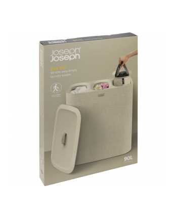 Potrójny kosz na pranie 90l ecru JOSEPH JOSEPH nr 2