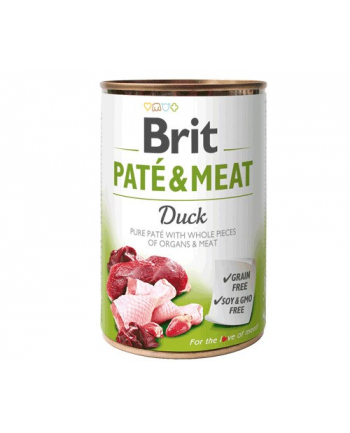 Karma BRIT PATÉ 'amp; MEAT z kaczką dla psa 400g