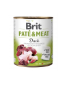 Karma BRIT PATÉ 'amp; MEAT z kaczką dla psa 800g - nr 1