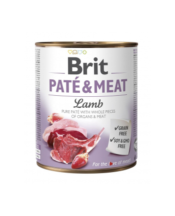 Karma BRIT PATÉ 'amp; MEAT z jagnięciną dla psa 800g