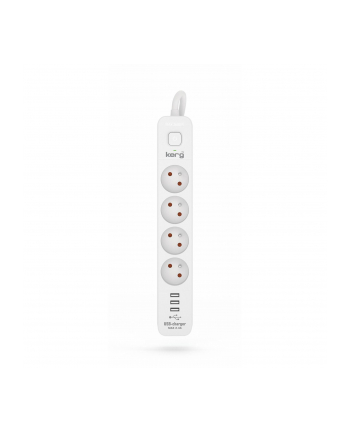 hsk data KERG M02414 URZĄDZENIE ZASILAJĄCO-ZABEZPIECZAJĄCE Z WYŁĄCZNIKIEM 4GN + 3USB BIAŁO-SZARE-30M-16A-H05VV-F-3X1,5 MM2 M02414