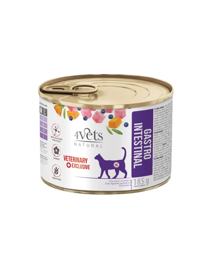 4VETS NATURAL - Gastro Intenstinal Cat 185g główny