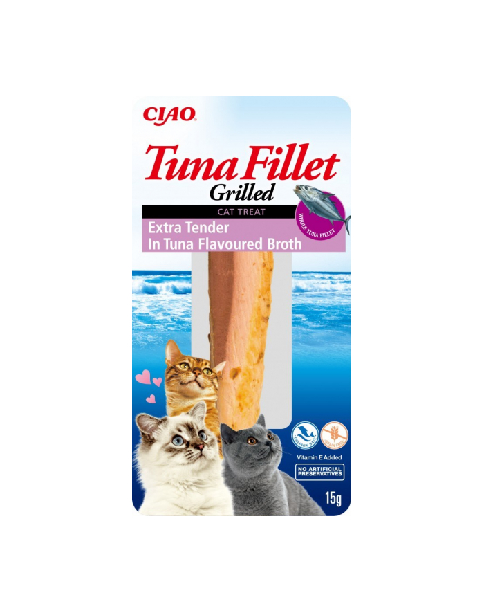 inaba Przysmak Filet extra z tuńczyka w bulionie kot 15g główny