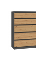 top e shop Komoda M5 70x40xH112 antracyt/artisan - nr 4