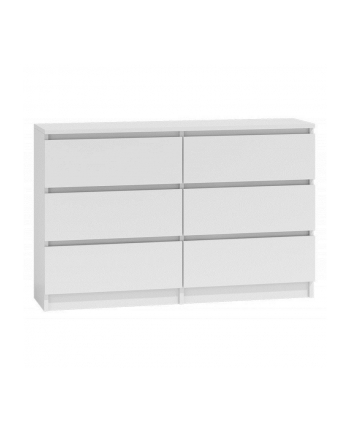 top e shop M6 MALWA KOMODA 120CM 6 SZUFLAD BIAŁY