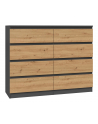 top e shop Komoda M8 120x40xH97 antracyt/artisan - nr 1