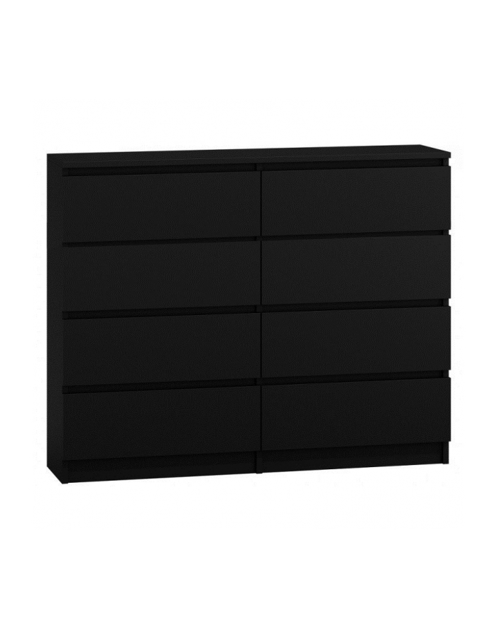 top e shop M8 MALWA KOMODA 120CM 8 SZUFLAD CZARNY główny