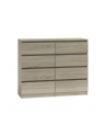 top e shop M8 MALWA KOMODA 120CM 8 SZUFLAD SONOMA - nr 4
