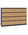 top e shop Komoda M8 140 138x40xH97 antracyt/artisan - nr 13
