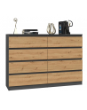 top e shop Komoda M8 140 138x40xH97 antracyt/artisan - nr 9