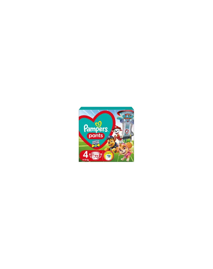 PAMPERS Pieluchy WB Paw Patrol rozm4 9-15kg 72szt główny
