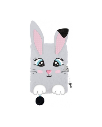 majewski Pamiętnik z kłódką 3D włochacz A5 96k My Little Friend Rabbit