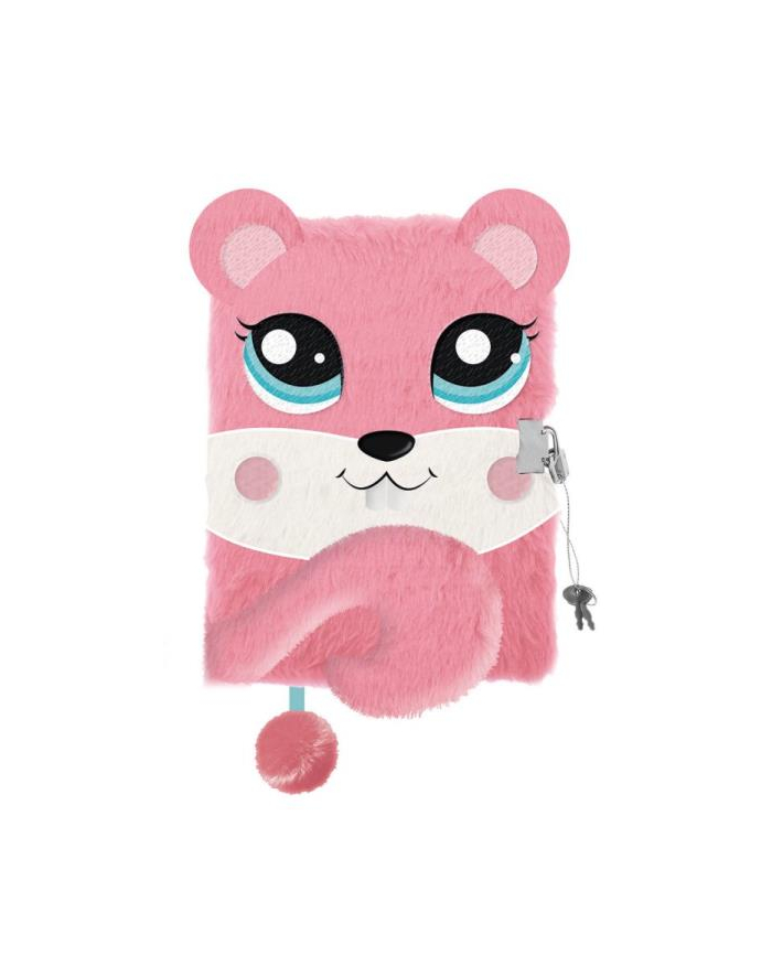 majewski Pamiętnik z kłódką 3D włochacz A5 96k My Little Friend Squirrel główny