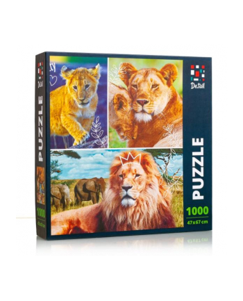 czerwonyer kafer Puzzle Rodzina lwów DT1000-01