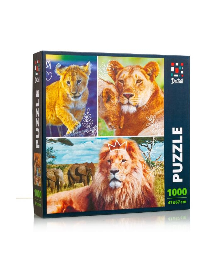czerwonyer kafer Puzzle Rodzina lwów DT1000-01 główny