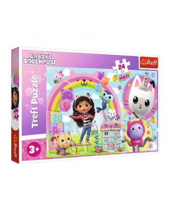 Puzzle 24el Maxi Wesoła Gabi. Koci Domek Gabi 14353 Trefl nr 2