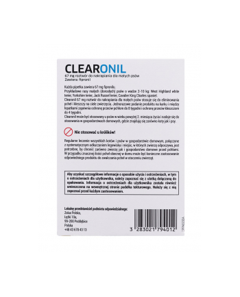 francodex CLEARONIL dla małych psów (2-10 kg) - 67 mg x 3