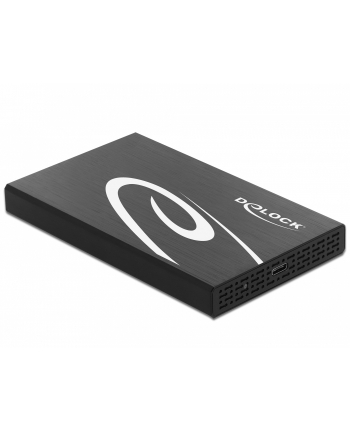 DeLOCK external enclosure for 2.5? SATA HDD / SSD with SuperSpeed USB 10 Gbps (USB 3.1 Gen 2), drive enclosure (Kolor: CZARNY)