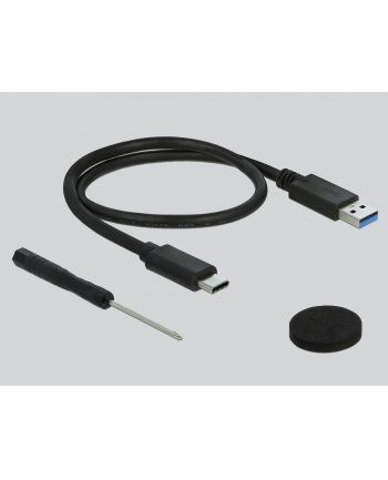 DeLOCK external enclosure for 2.5? SATA HDD / SSD with SuperSpeed USB 10 Gbps (USB 3.1 Gen 2), drive enclosure (Kolor: CZARNY)