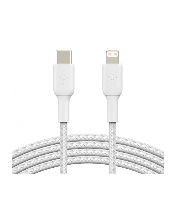 BELKIN KABEL BRAID-ED USB-C - LIGHTNING, 1M, BIAŁY główny