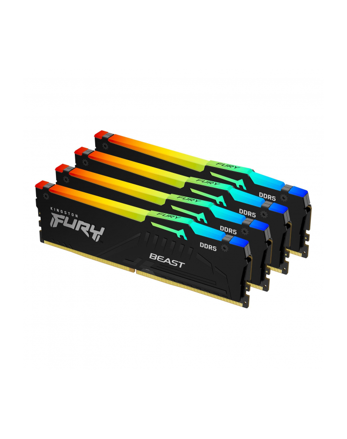 KINGSTON DDR5 64GB 5200Mhz CL40 FURY Beast RGB KITx4 główny