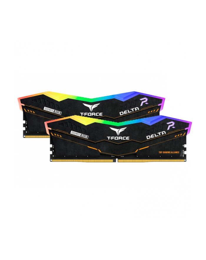 Team Group DDR5 - 32GB - 5200 - CL - 40 Delta TUF RGB Kolor: CZARNY Dual Kit główny