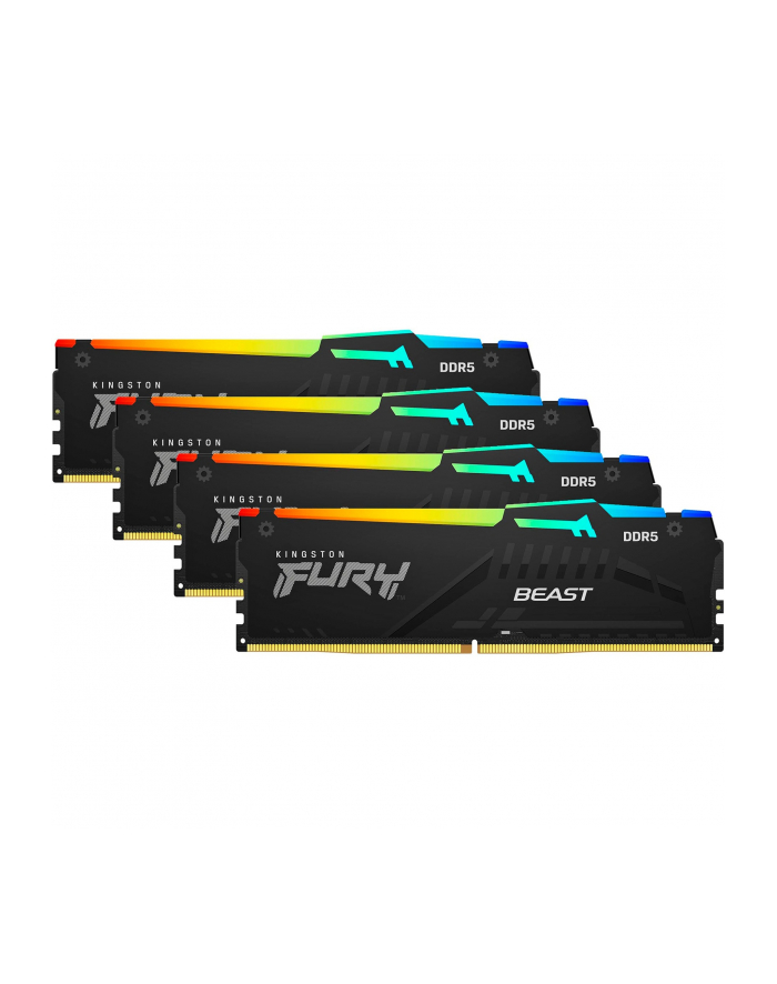 kingston Pamięć DDR5 Fury Beast RGB 128GB(4*32GB)/5200 CL40 czarna główny