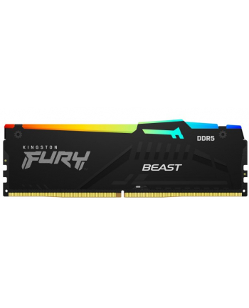 kingston Pamięć DDR5 Fury Beast RGB 64GB(4*16GB)/5200 CL40 czarna