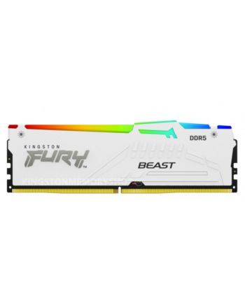 kingston Pamięć DDR5 Fury Beast RGB 128GB(4*32GB)/5200 CL40 biała