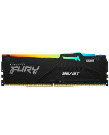 kingston Pamięć DDR5 Fury Beast RGB 64GB(4*16GB)/5600 CL40 czarna