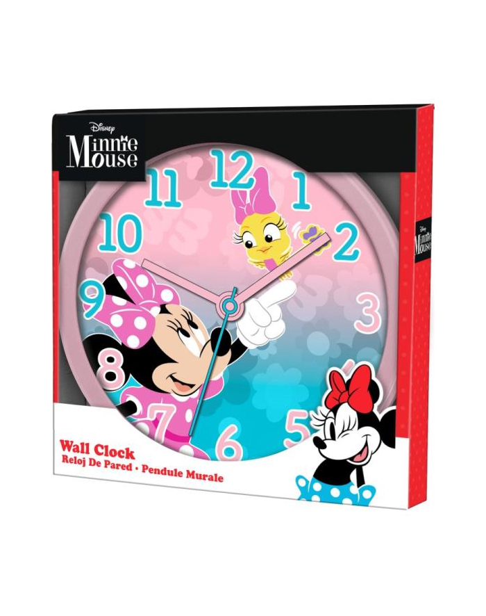Zegar ścienny Wall clock 25cm Minnie Mouse MN3075 Kids Euroswan główny