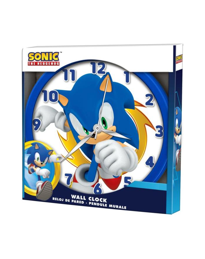 Zegar ścienny Wall clock 25cm Sonic SNC3002 Kids Euroswan główny