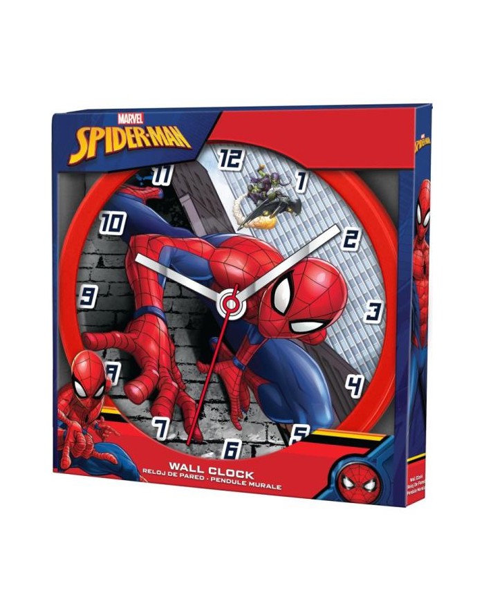 Zegar ścienny Wall clock 25cm Spiderman SPD3601 Kids Euroswan główny