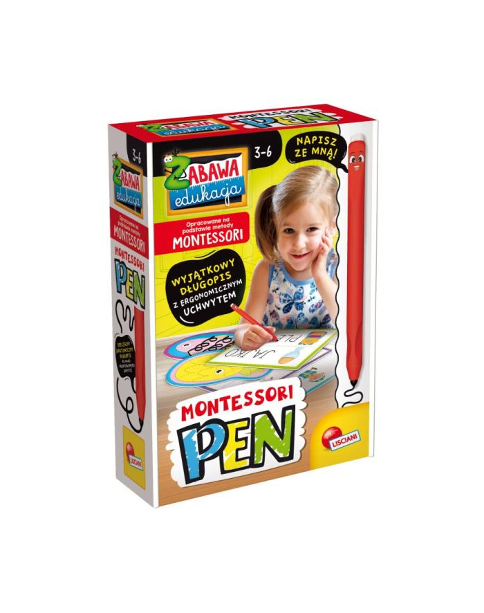 lisciani giochi Montessori Pen Długopis z 32 tabliczkami PL97203 Lisciani główny