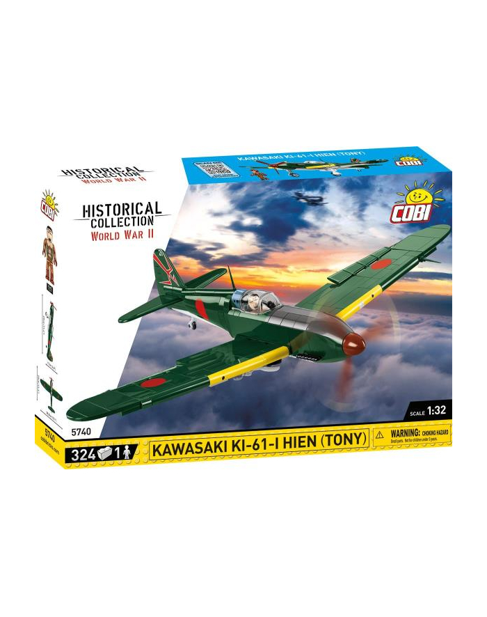 COBI 5740 Historical Collection WWII samolot Kawasaki KI-61-I Hein (Tony) główny