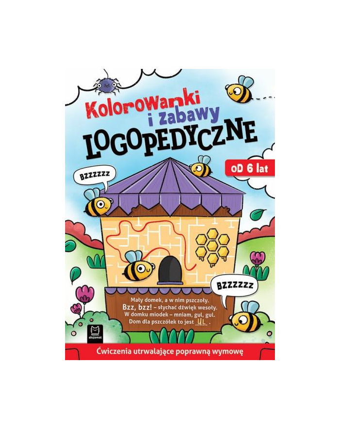 aksjomat Kolorowanki i zabawy logopedyczne. Ćwiczenia utrwalające poprawną wymowę. Od 6 lat główny