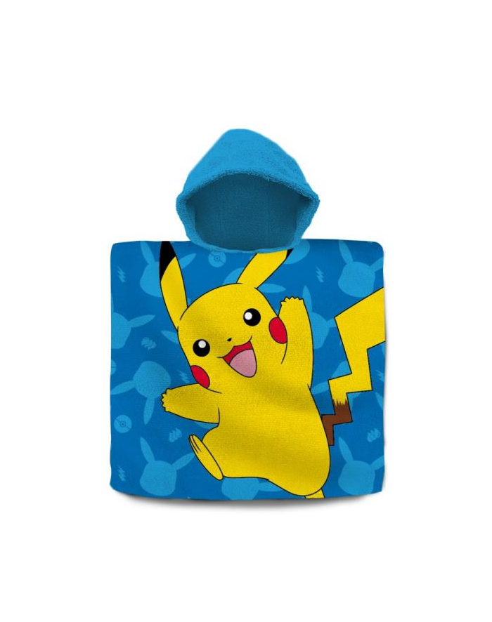 Ręcznik ponczo 60x120cm bawełniany Pokemon POK-532P Kids Euroswan główny