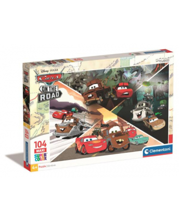 Clementoni Puzzle 104el Maxi Cars on the road 23774