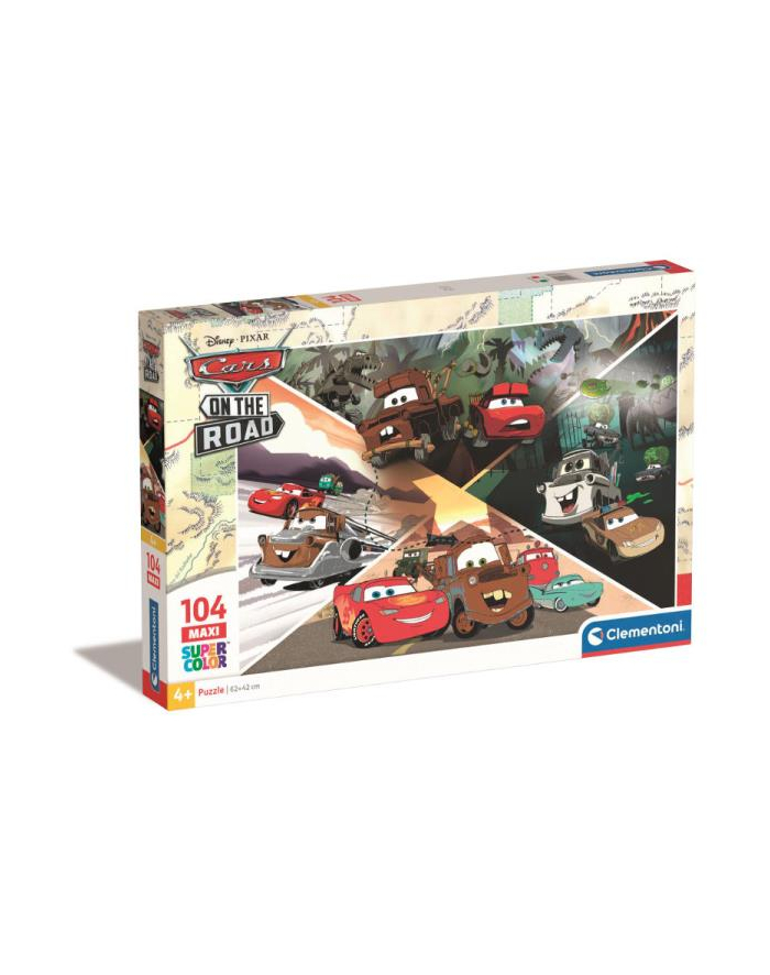 Clementoni Puzzle 104el Maxi Cars on the road 23774 główny