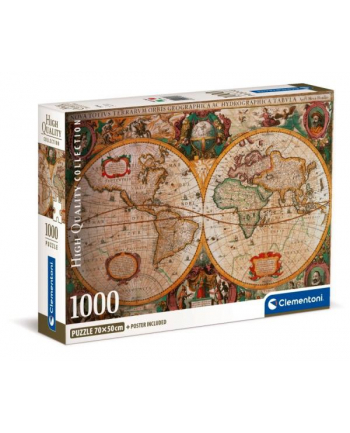 Clementoni Puzzle 1000el Mapa świata antycznego 39706