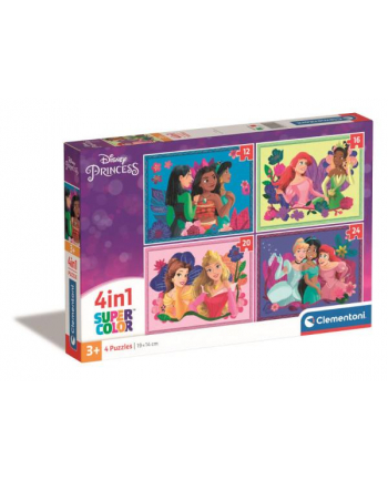Clementoni Puzzle 4w1 Księżniczki Princess 21517