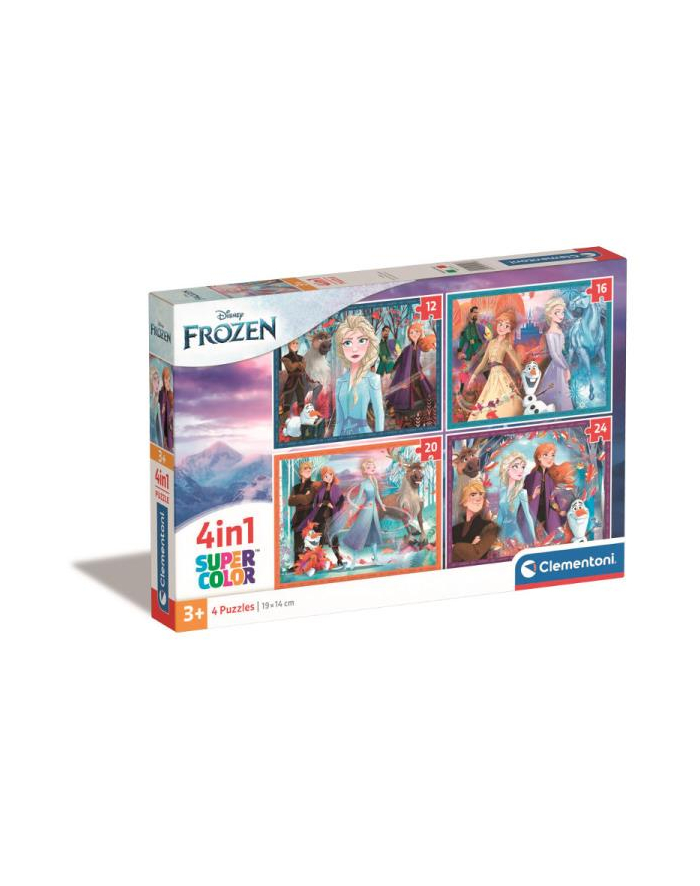 Clementoni Puzzle 4w1 Frozen. Kraina Lodu 21518 główny